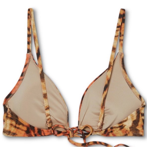 Women's Tiger Print Bikini. Top size 36D, bottom- L. - Picture 10 of 10